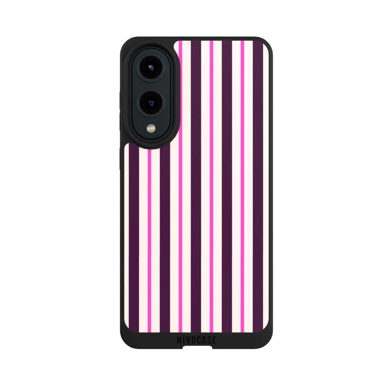 Galaxy S25 Edge NIVOpure Streifen Rot Bordeaux