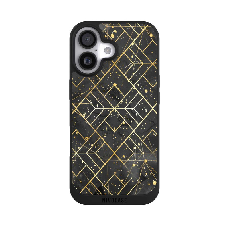 iPhone 17 NIVOpure Marble Black Grid