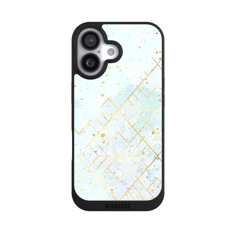 iPhone 17 NIVOpure Marbre Pastel Motif de Maille