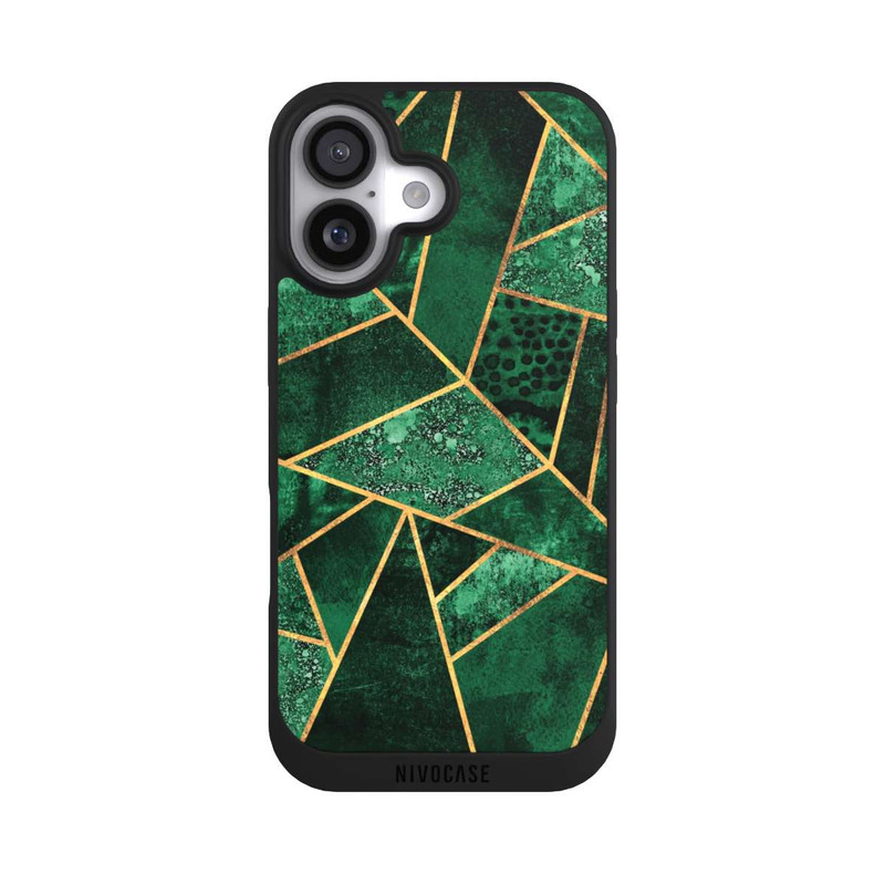 iPhone 17 NIVOpure Tief Smaragdgrün Golddruck