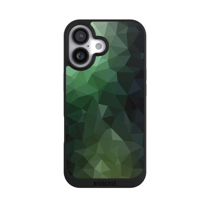 iPhone 17 NIVOpure Polygonal Mosaic Green