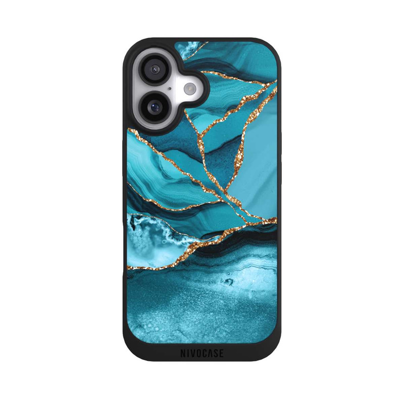 iPhone 17 NIVOpure Eisblaue Marmor Landschaft