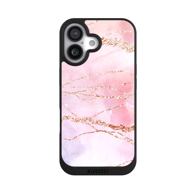 iPhone 17 NIVOpure Glitter Look Pink Girly Marmor