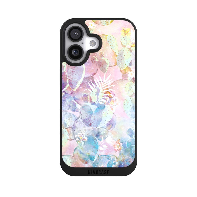 iPhone 17 NIVOpure Aquarell Blühende Kakteen