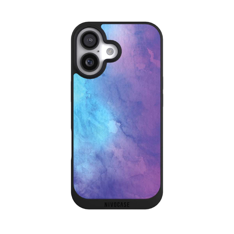 iPhone 17 NIVOpure Aquarell Blau Rosa Fade