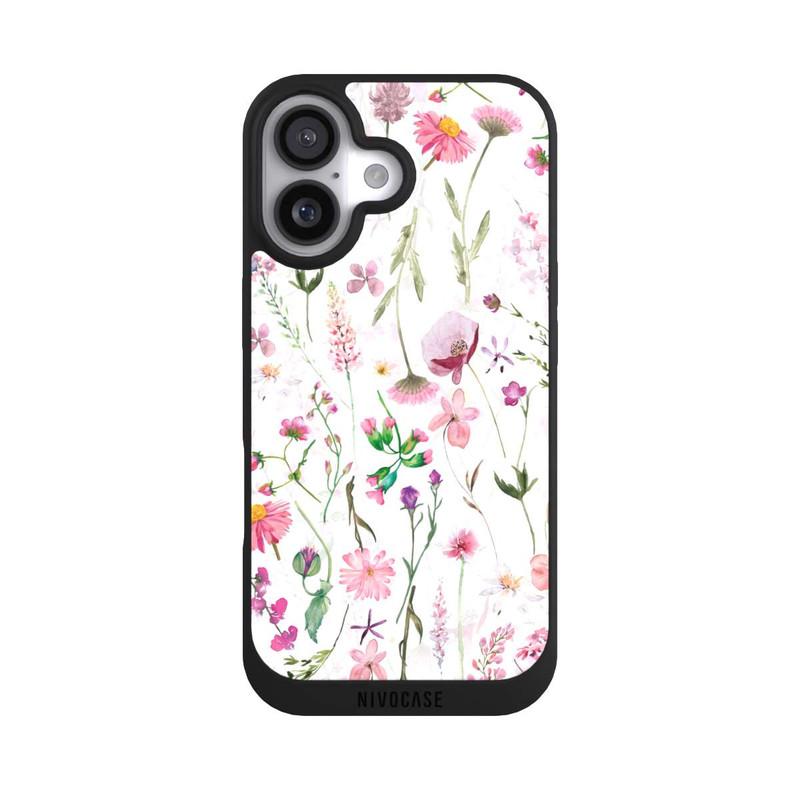 iPhone 17 NIVOpure Rosa Blumenwiese