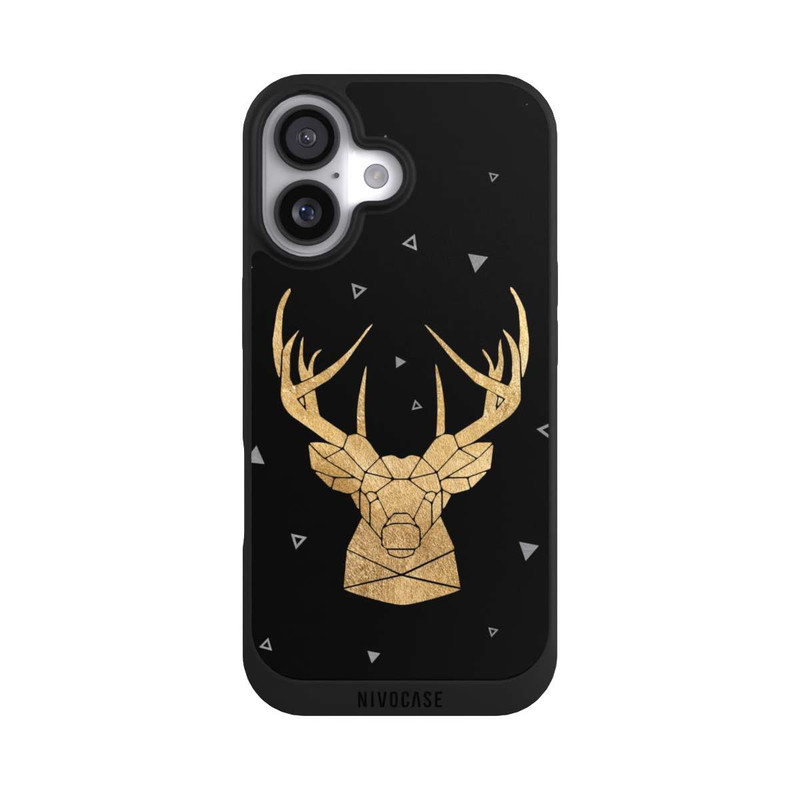 iPhone 17 NIVOpure Geometrischer Hirsch und Geweih