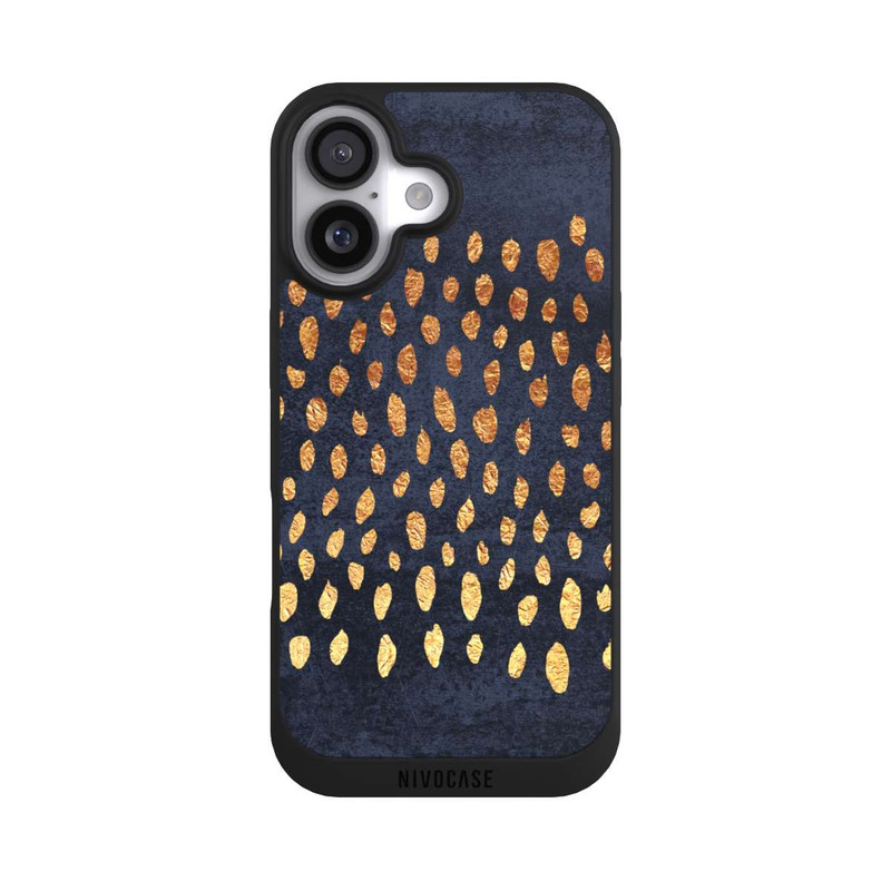 iPhone 17 NIVOpure Muster Gold und Marine