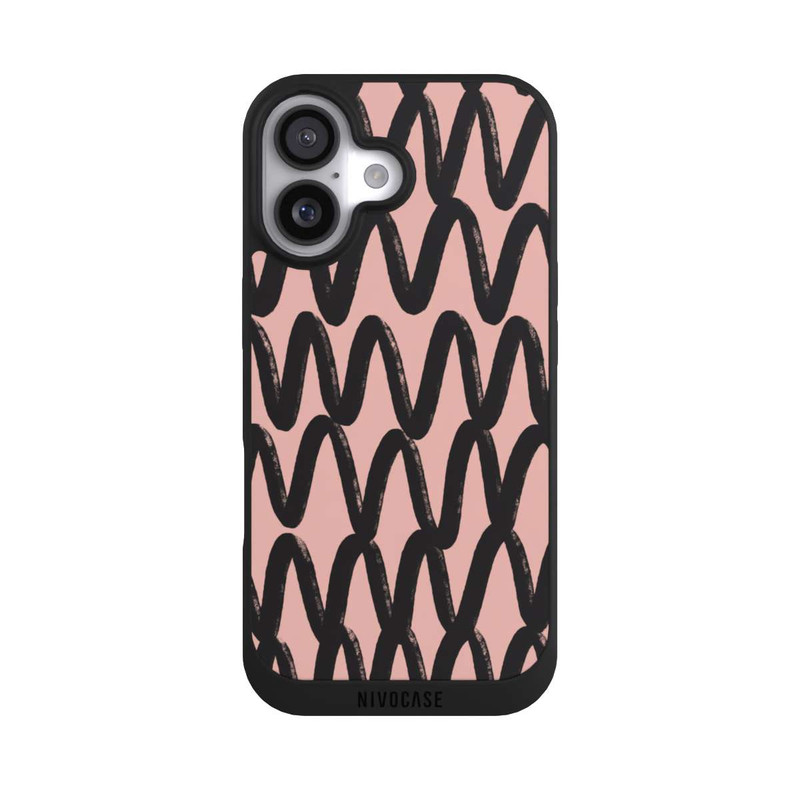 iPhone 17 NIVOpure Schwarzes Zickzack