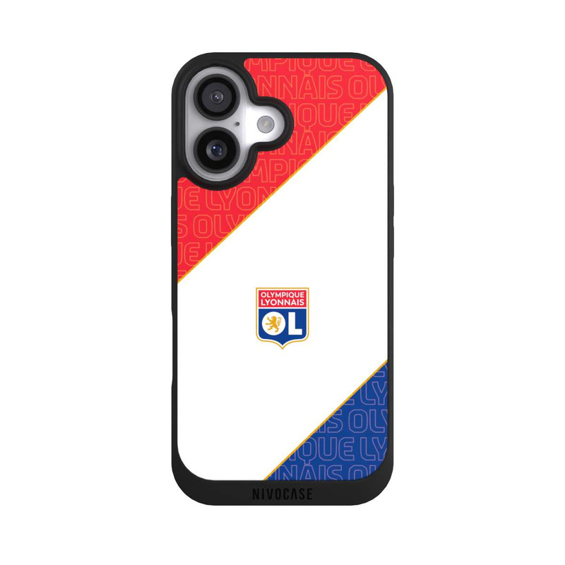 iPhone 17 NIVOpure Logo OL rouge et bleu