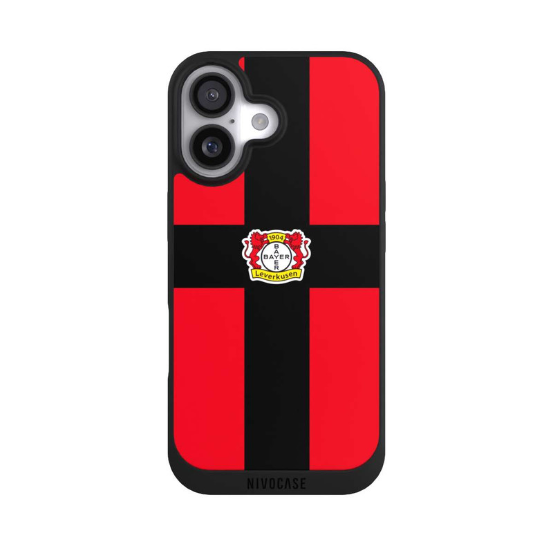 iPhone 17 NIVOpure Bayer 04 Leverkusen Schwarzes Kreuz auf Rot
