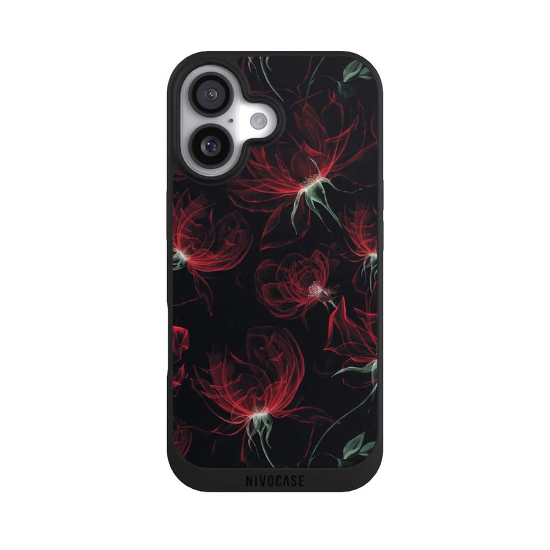iPhone 17 NIVOpure Fleurs rouges Fond d'écran