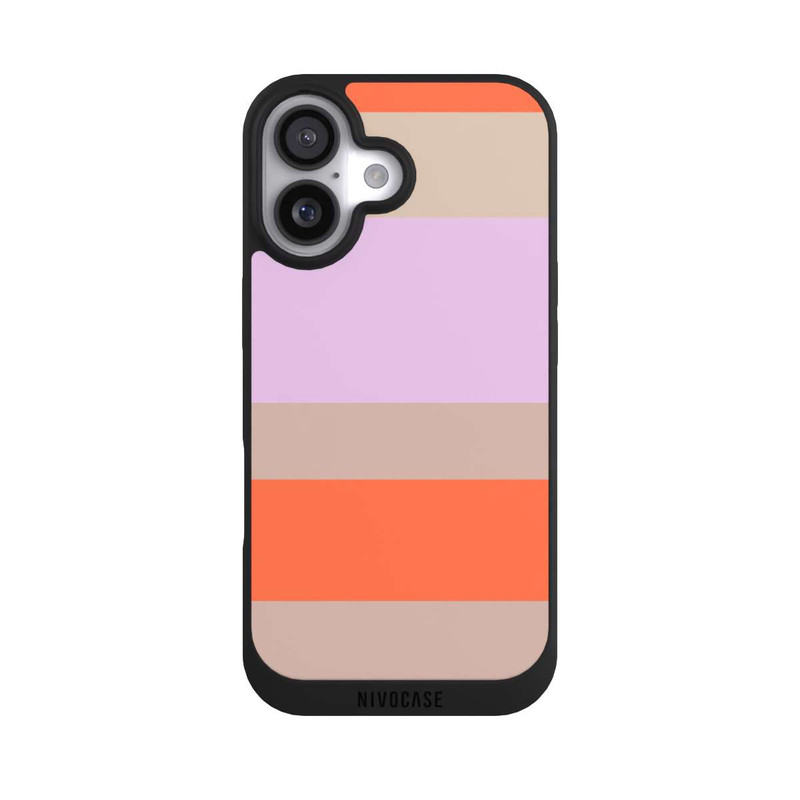 iPhone 17 NIVOpure Moca Lila Orange Stripes