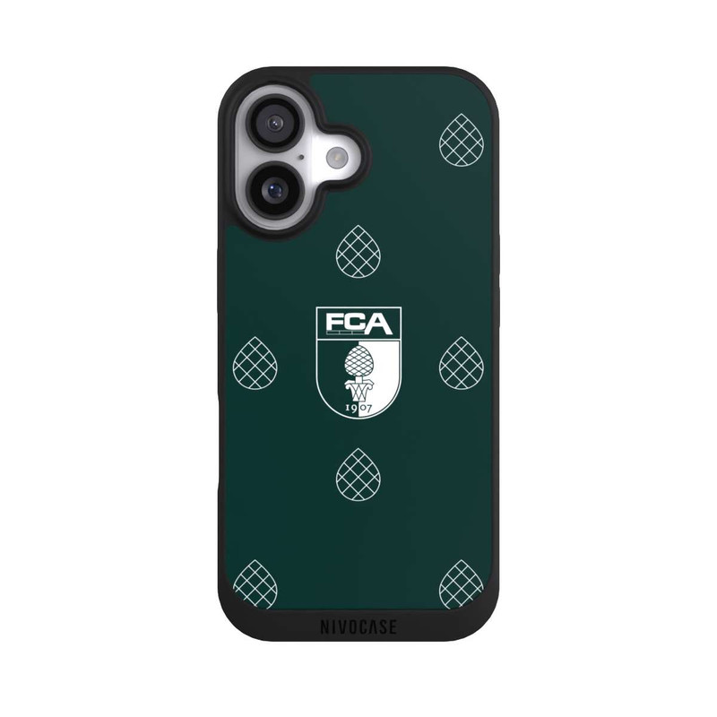 iPhone 17 NIVOpure FCA Muster Zirbelnuss Grün