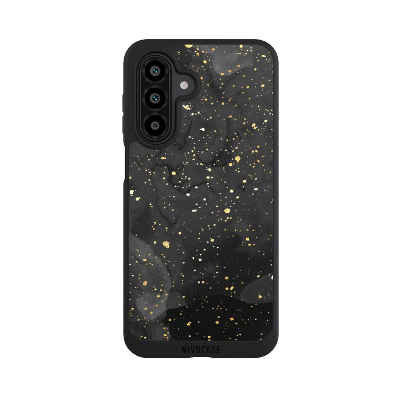 Galaxy A17 5G NIVOpure Marbre Noir & Etincelles Dorées