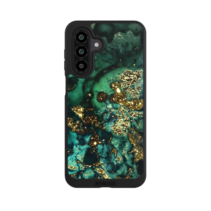 Galaxy A17 5G NIVOpure Cyan Glitter Marble Look