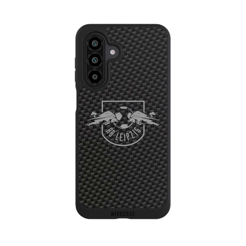 Samsung Galaxy A17 5G NIVOpure Graues RB Leipzig Logo auf Carbonoptik