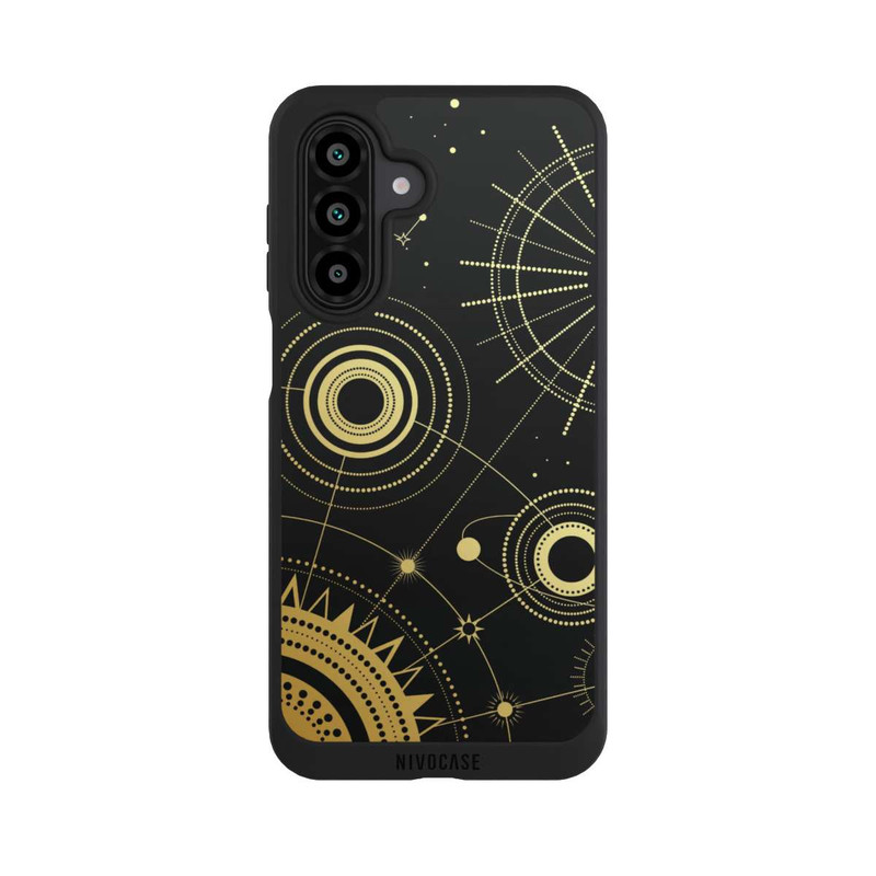Galaxy A17 5G NIVOpure Schwarzer und goldener Look Abstrakt