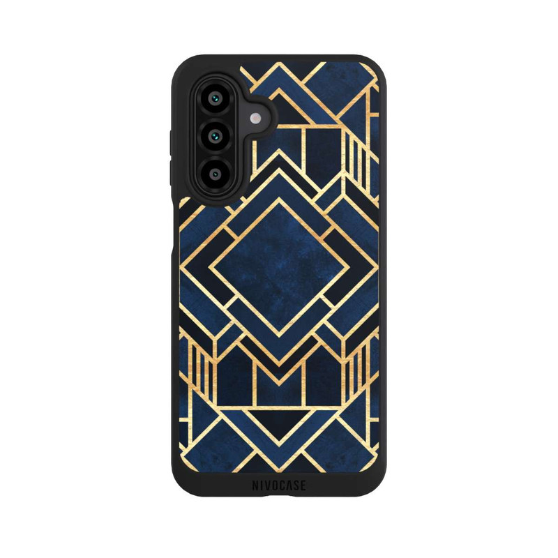 Galaxy A17 5G NIVOpure Impression Art Déco Bleu Or