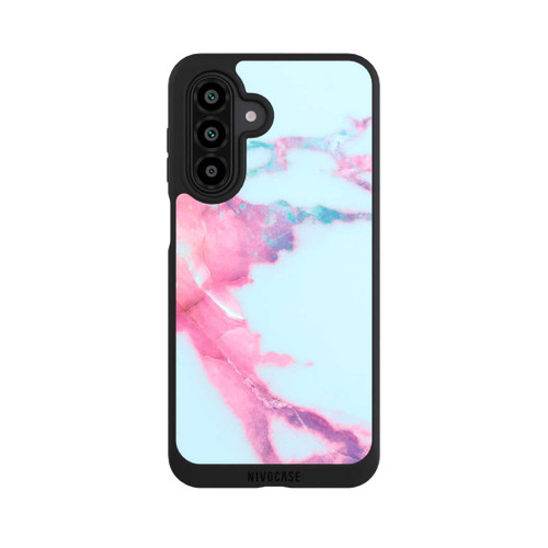 Samsung Galaxy A17 5G NIVOpure Marbre veiné irisé bleu clair