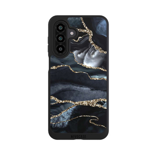 Samsung Galaxy A17 5G NIVOpure Dark Marble Gold Glitter Look