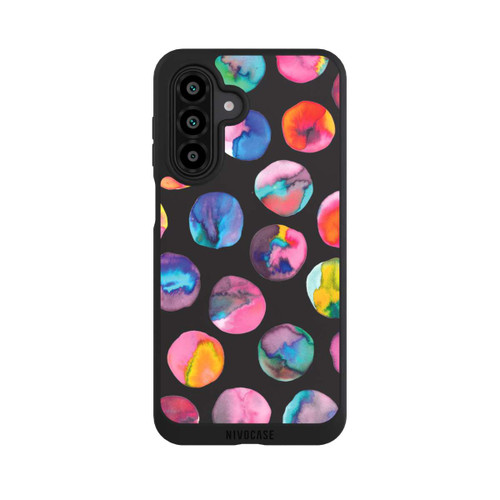 Samsung Galaxy A17 5G NIVOpure Colorful Ink Marbles Dots Black