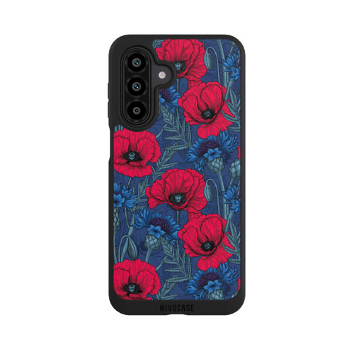 Samsung Galaxy A17 5G NIVOpure Mohnblumen und Kornblumen auf Blau