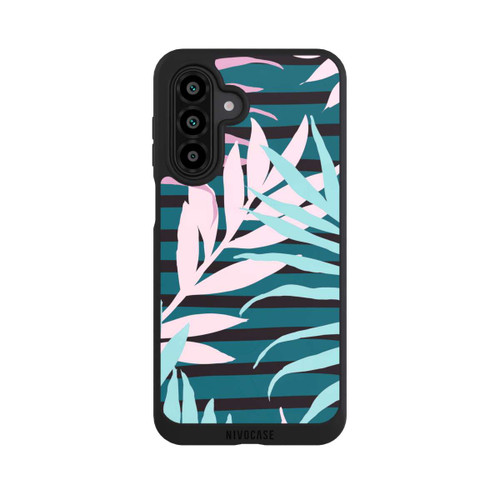 Samsung Galaxy A17 5G NIVOpure Pastel Jungle Leaves Pink Teal Seamless