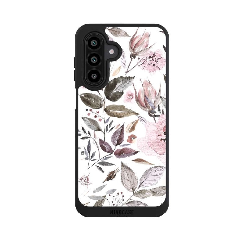Galaxy A17 5G NIVOpure Aquarelle Fleurs Roses Brunes