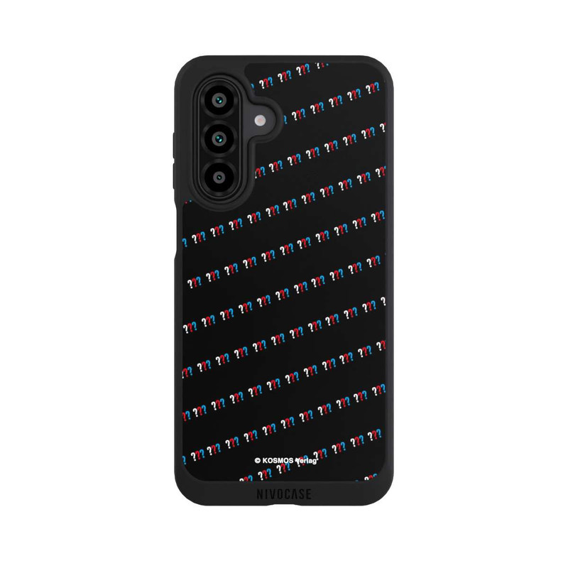 Galaxy A17 5G NIVOpure Drei Fragezeichen Muster Schräg
