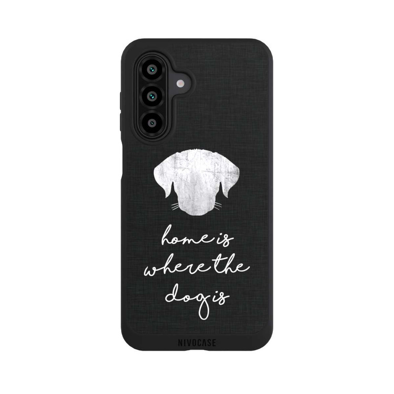 Galaxy A17 5G NIVOpure Home Is Where The Dog Is - Blanc sur noir