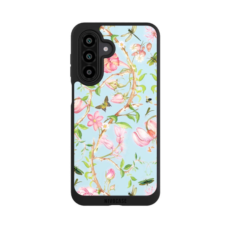 Galaxy A17 5G NIVOpure Fleurs Botaniques Vintage Bleu