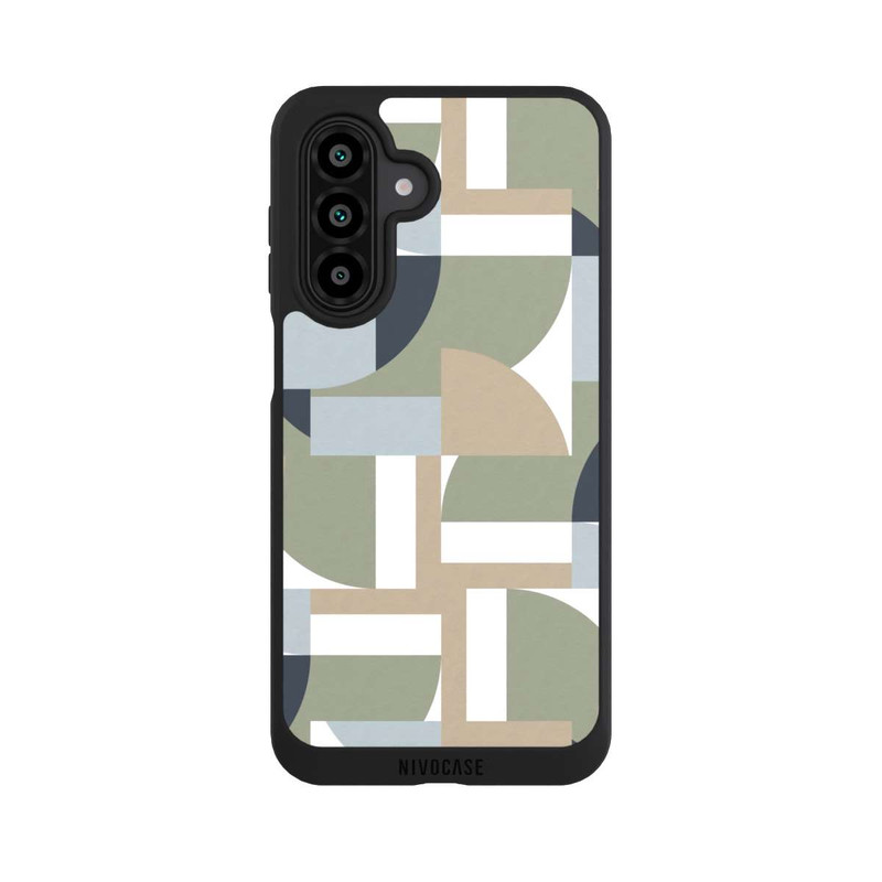 Galaxy A17 5G NIVOpure Futuristic Bauhaus Polygons Beige