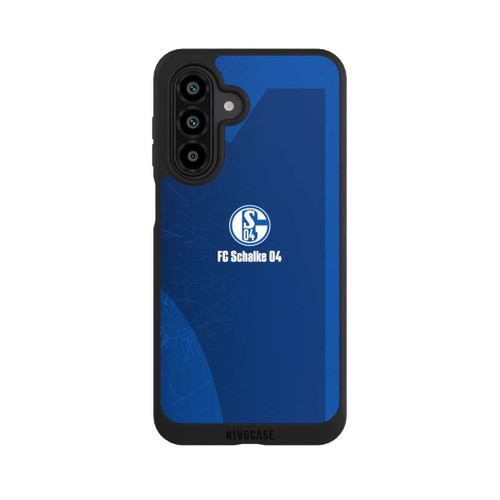 Samsung Galaxy A17 5G NIVOpure Schalke 04 Blauer Hintergrund Mit Logo