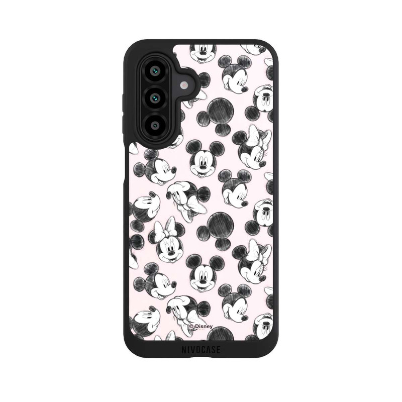 Galaxy A17 5G NIVOpure Minnie & Mickey Viele Gesichter Pink