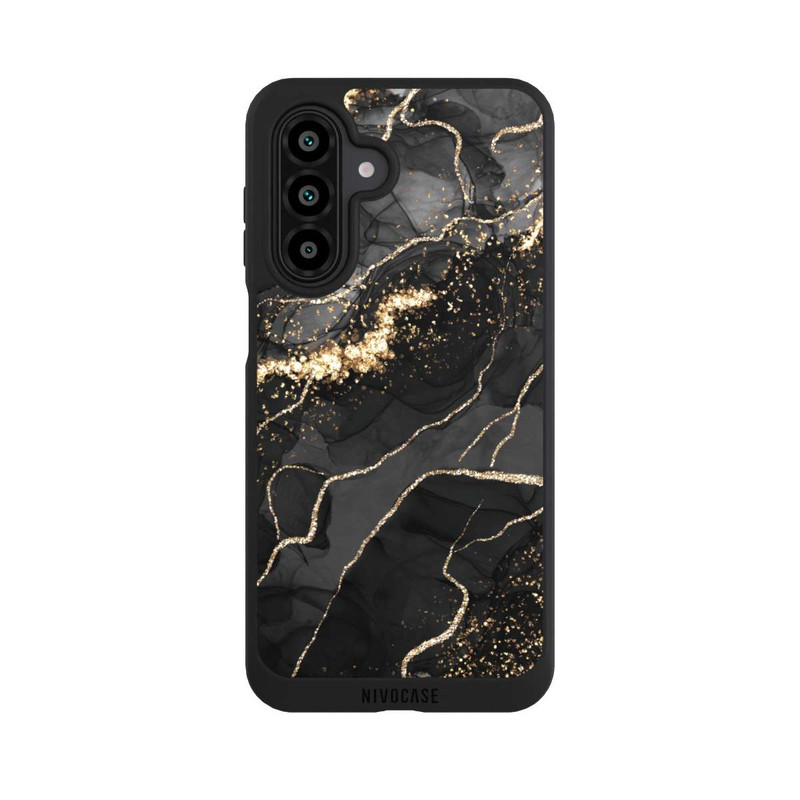 Galaxy A17 5G NIVOpure Dunkler Marmor Wirbel Goldoptik