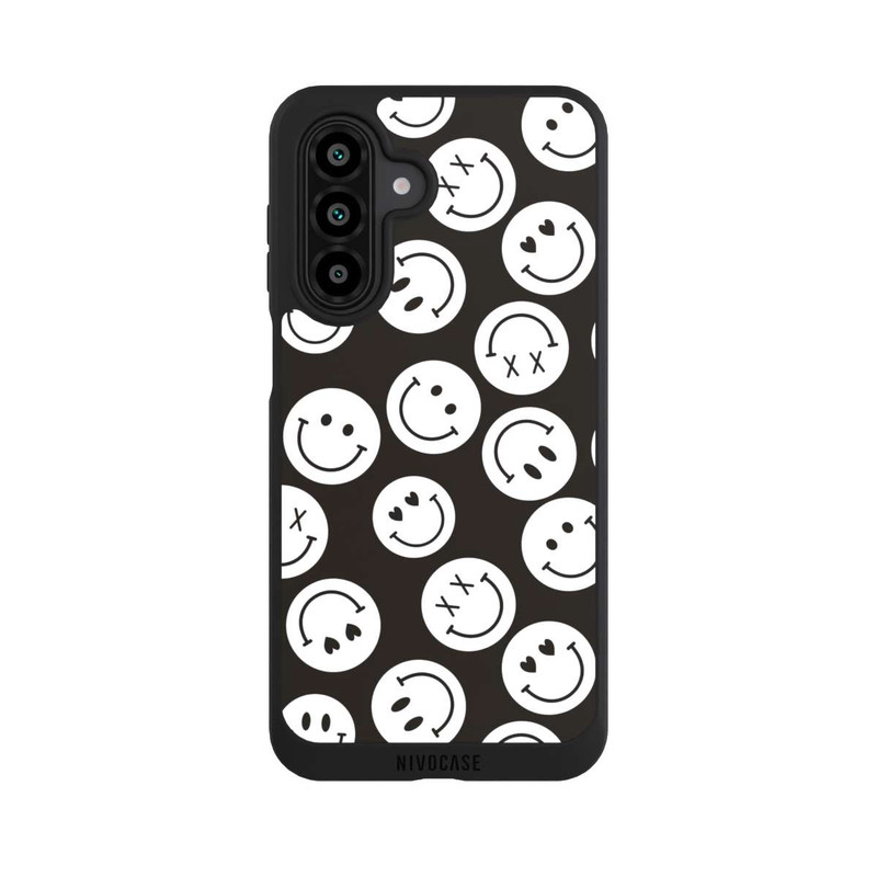 Galaxy A17 5G NIVOpure Smiles Emotes Pattern Black And White