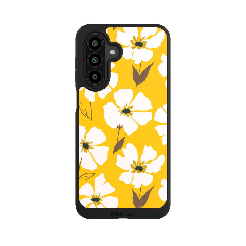Galaxy A17 5G NIVOpure Blumenwiese auf Gelb Ocker