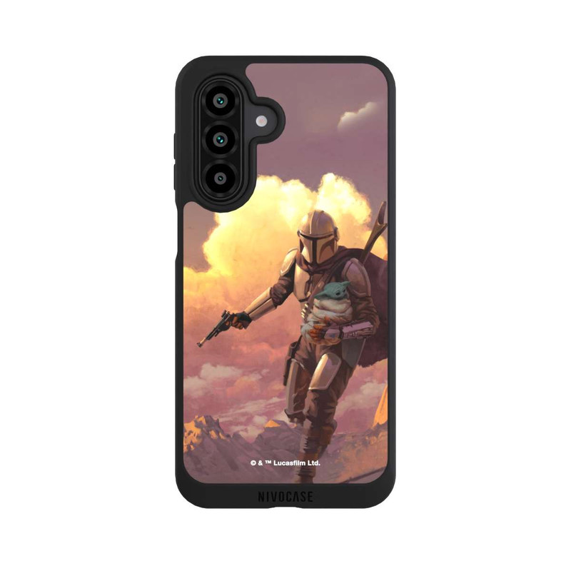 Galaxy A17 5G NIVOpure Les nuages ​​du coucher du soleil Mandalorien et Grogu
