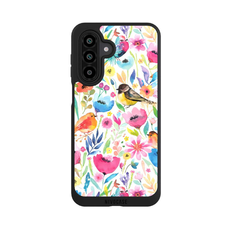 Galaxy A17 5G NIVOpure Oiseaux et fleurs fantaisistes
