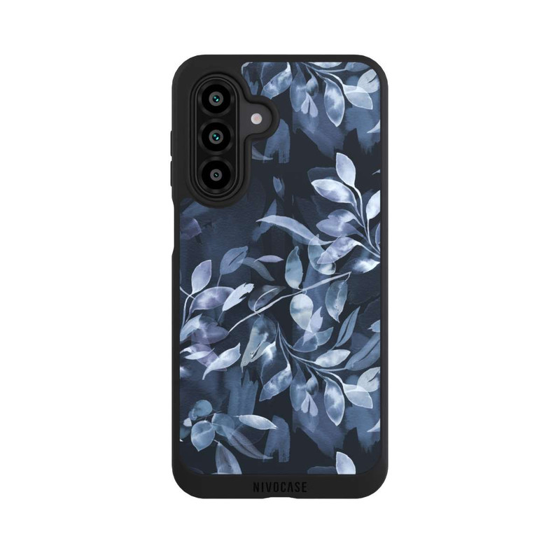 Galaxy A17 5G NIVOpure Mystische Aquarellblätter marineblau