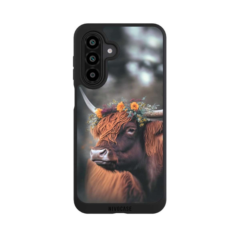 Galaxy A17 5G NIVOpure Hochland Rind mit Blumen mit KI