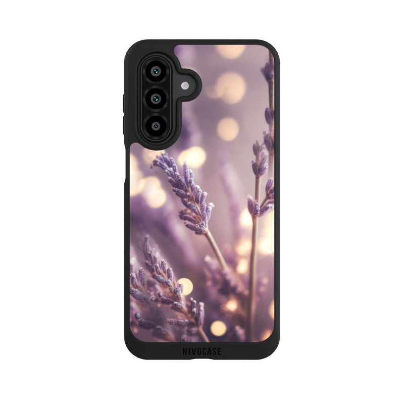 Galaxy A17 5G NIVOpure Lavender Close Up with AI