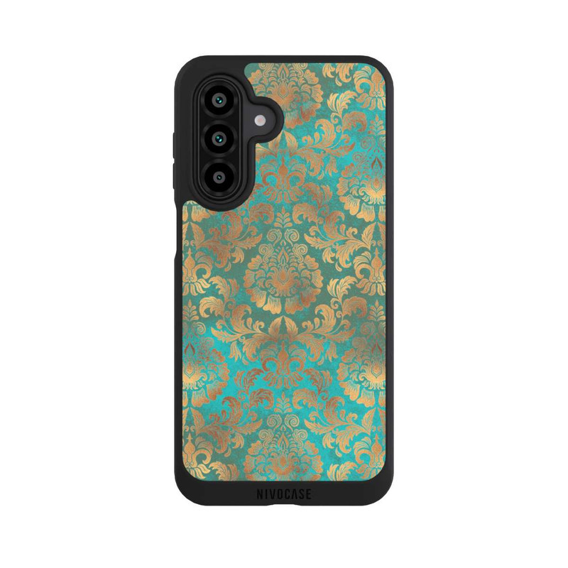 Galaxy A17 5G NIVOpure Papier Peint Damassé Turquoise