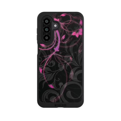 Samsung Galaxy A17 5G NIVOpure Schwarze und rosa Herbstblumen