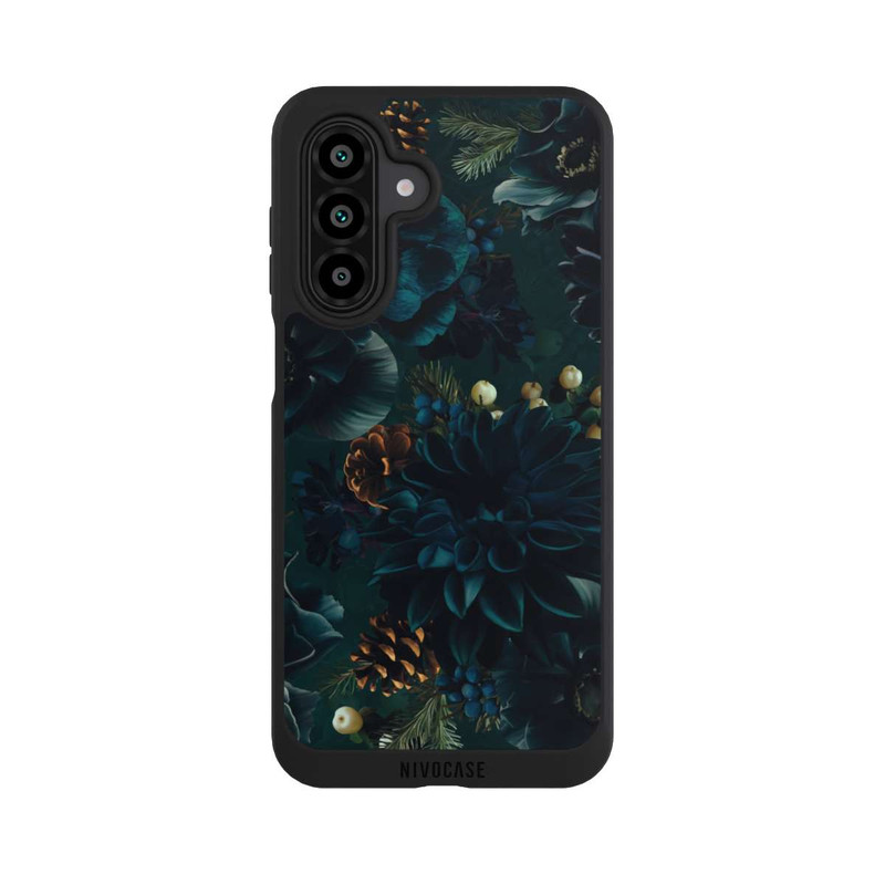 Galaxy A17 5G NIVOpure Motif de fleurs vert et bleu