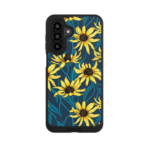 Samsung Galaxy A17 5G NIVOpure Sonnenblumen auf Blauem Hintergrund