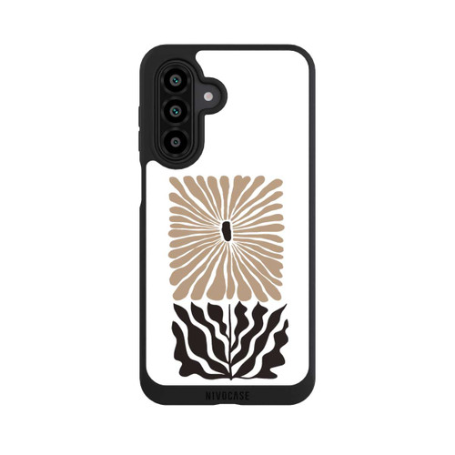 Samsung Galaxy A17 5G NIVOpure Eckige Blume Dunkelbraun