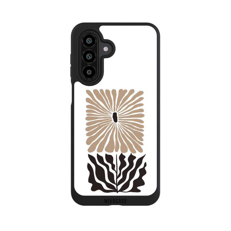 Galaxy A17 5G NIVOpure Eckige Blume Dunkelbraun