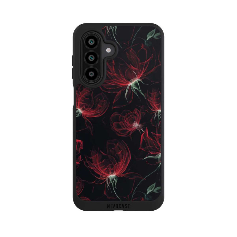 Galaxy A17 5G NIVOpure Fleurs rouges Fond d'écran